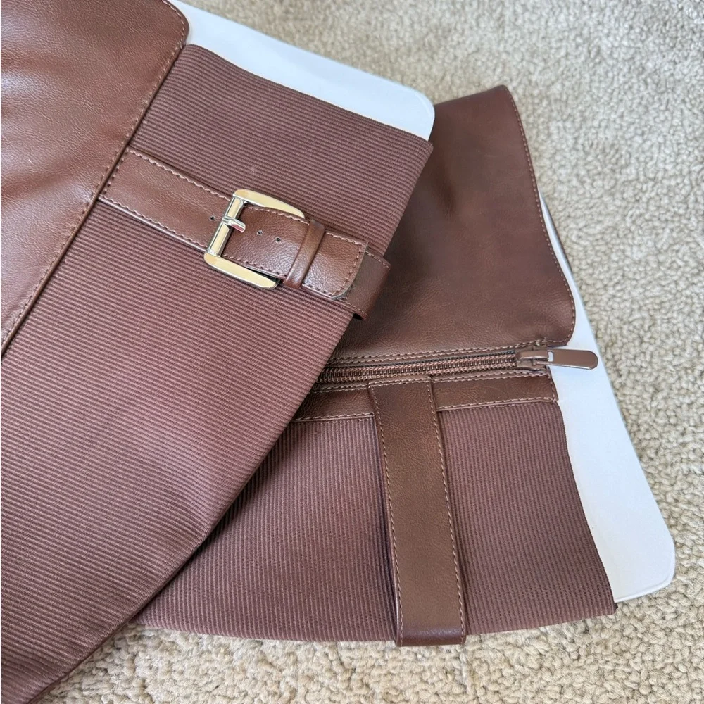 Torrid Extra Wide Calf Brown Knee-High Women's Boots - Picture 5 of 7